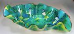 Fused Ruffle Large Bowls | Decorative Bowl in Decorative Objects by Rick Strini. STRINI ART GLASS. Item made of glass
