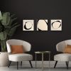 Cycles Triptych | Oil And Acrylic Painting in Paintings by Kim Painter Art. Item made of birch wood works with boho & minimalism style