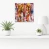 "Optimistic" | Oil And Acrylic Painting in Paintings by Shirly Maimom Art. Item composed of canvas and synthetic