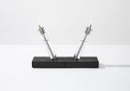 Migration / a modern oil candle (single candle) | Lighting by Perhacs Studio. Item composed of wood & steel compatible with minimalism and contemporary style