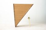 Restaurant Host Station | Podium in Furniture by Wake the Tree Furniture Co. Item composed of oak wood and brass in minimalism or mid century modern style