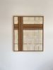 Woven Wall Art Frame -Masonry 006 | Tapestry in Wall Hangings by Anita Meades. Item made of oak wood with canvas works with minimalism & contemporary style