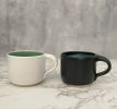 Black and Turquoise Modern Coffee Mug | Drinkware by Tina Fossella Pottery. Item composed of stoneware compatible with modern style