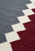 Handwoven Wool Bordeaux & Slate Stair Runner | Runner Rug in Rugs by Evergreen Carpets. Item made of wool works with boho & minimalism style