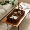 Big Wavy Tray (Teak Stained) | Decorative Tray in Decorative Objects by Hastshilp. Item works with boho & minimalism style