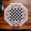 Handmade chess table, Marble chess table, Luxury chess table | Side Table in Tables by Innovative Home Decors. Item made of marble