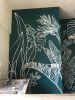 Tropical Outline Mural | Murals by maed studio. | The Krazy Kinkajou in Savegre. Item made of synthetic