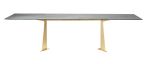Aaron Dining Table | Tables by Douglas Design Studio. Item composed of bronze and stone
