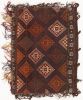 Antique Geometric Beige Brown Blue and Red Wool Kilim Rug | Area Rug in Rugs by Rug and Kilim