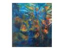 Genesis | Oil And Acrylic Painting in Paintings by Claire Szegvary. Item composed of canvas in minimalism or contemporary style