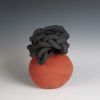 Modern Sculpture, "Wild Ones 53" Ceramic Sculpture. 8" | Sculptures by Anne Lindsay. Item made of ceramic compatible with contemporary and modern style