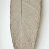 Set of Leaves Sculpture- XL to 5 feet | Wall Sculpture in Wall Hangings by YASHI DESIGNS | Stanly Ranch, Auberge Resorts Collection in Napa. Item composed of cotton in boho or mid century modern style