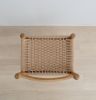 Oak Bar Stool with Woven Cord Seat | Chairs by ColombeFurniture``. Item composed of oak wood in mid century modern style