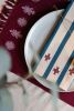 Izamna Handwoven Stripe Napkins (Set of 2) - NAVY | Linens & Bedding by Routes Interiors. Item made of cotton works with boho & eclectic & maximalism style