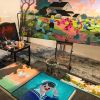 La Tierra de la Culebra wall-size landscape painting | Oil And Acrylic Painting in Paintings by Victor Castillo. Item composed of canvas & synthetic