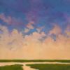 Sunset Marsh - Coastal Marsh Painting on Canvas | Oil And Acrylic Painting in Paintings by Filomena Booth Fine Art. Item compatible with contemporary and coastal style
