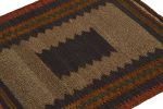 1950s Vintage Kilim rug in Beige-Brown and Blue Medallion | Area Rug in Rugs by Rug and Kilim