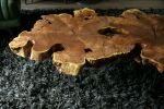 Mesquite Burl Natural Edge Coffee Table 47x25" | Tables by Lumberlust Designs. Item composed of wood & synthetic