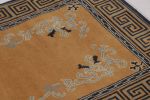 Rug & Kilim’s Chinese Art Deco Rug, Brown with Greek Key | Area Rug in Rugs by Rug and Kilim