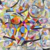 Net of Jewels | Oil And Acrylic Painting in Paintings by Kim Shockley Karelson Art | Lenox Square in Atlanta. Item composed of birch wood in contemporary or eclectic & maximalism style