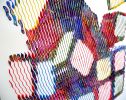 when I play rubix cube, it's the madness of the cubes in my | Oil And Acrylic Painting in Paintings by Virginie SCHROEDER. Item composed of canvas compatible with minimalism and art deco style