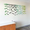 Green Sculptural Wall Grouping | Wall Sculpture in Wall Hangings by Kelly Sheppard Murray Art | Rex Healthcare in Holly Springs. Item made of metal
