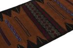 Vintage Afghan Baluch Kilim Runner Rug, with Geometric | Area Rug in Rugs by Rug and Kilim