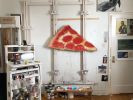 Dan Bina New York Pizza Slice Painting | Oil And Acrylic Painting in Paintings by Dan Bina. Item composed of canvas and synthetic