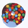 M&M Donut Painting | Oil And Acrylic Painting in Paintings by TRP Art - Terry Romero Paul. Item made of canvas & synthetic