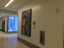 'Yellow Beach Towel', 72"x48", original oil painting | Oil And Acrylic Painting in Paintings by T.S. Harris aka Tracey Sylvester Harris | Delta Sky Club in Los Angeles. Item composed of synthetic