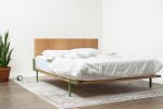 Prism Platform Bed | Beds & Accessories by Wake the Tree Furniture Co. Item composed of wood and metal in minimalism or mid century modern style