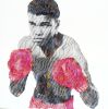 Muhammad ali the brilliance of immortalitity | Oil And Acrylic Painting in Paintings by Virginie SCHROEDER. Item made of canvas works with art deco style