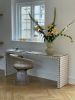Long Console Table, Creme | Tables by IKON KØBENHAVN. Item composed of wood and ceramic in minimalism or industrial style