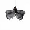 Pendant Light, Clouds III, Large 24"x11" Steel Wire Mesh | Pendants by Anne Lindsay Studio. Item made of steel works with contemporary & industrial style