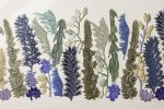 Botanical Structures (blue) | Wall Sculpture in Wall Hangings by Kay Aplin. Item made of ceramic