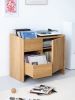 FUSE – record storage: crafted oak wood cabinet for turntabl | Sideboard in Storage by Mo Woodwork. Item composed of oak wood compatible with minimalism and mid century modern style