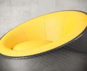 METEORA Pouff | Ottoman in Benches & Ottomans by Mavimatt. Item composed of glass and leather