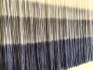 SEA STORM Blue Grey Ombré Textile Wall Hanging | Tapestry in Wall Hangings by Wallflowers Hanging Art. Item made of oak wood & wool compatible with boho and mid century modern style