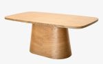 Sakuto Oak Plated Dining Table | Tables by LAGU. Item composed of oak wood compatible with minimalism and country & farmhouse style