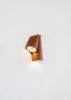 Terracotta Melo Sconce - Minimalist Ceramic Ambient Lighting | Sconces by Catalin Filip. Item composed of wood and ceramic in boho or eclectic & maximalism style
