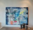 Wabi Sabi II- Abstract Blue Painting | Oil And Acrylic Painting in Paintings by Twyla Gettert. Item made of canvas compatible with contemporary and japandi style