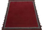Vintage Kilim Red Open Field with Multicolor Geometric | Area Rug in Rugs by Rug and Kilim
