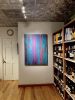 "Sound and Vision".  Painting | Oil And Acrylic Painting in Paintings by Alice Lipping | Astoria Park Wine & Spirits in Queens. Item made of canvas with synthetic