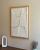 No. 112 Japandi Plaster Wall Relief - Scandinavian Decor | Wall Sculpture in Wall Hangings by Joseph A