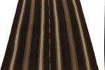 Vintage Turkish Kilim rug in all Beige-Brown Stripe Patterns | Area Rug in Rugs by Rug and Kilim