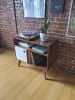 Record Player Stand with Receiver Slot | Record Player Stand | Cabinet in Storage by Max Moody Design. Item composed of walnut