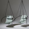 Studio Stirling Festive Special Edition Sage Green Sling | Swing Chair in Chairs by Studio Stirling. Item composed of fabric and steel in minimalism or modern style