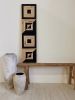Square 1'x4' Black and Natural | Decorative Objects by Aleksandra Zee. Item composed of wood compatible with minimalism and modern style