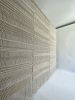Triptych Fiber Art Hangings | Divider in Decorative Objects by MACRO MACRAME by Maeve Pacheco. Item made of cotton compatible with minimalism and contemporary style