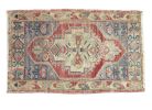 Vintage Turkish rug doormat | 1.8 x 2.9 | Small Rug in Rugs by Vintage Loomz. Item made of wool works with boho & mediterranean style